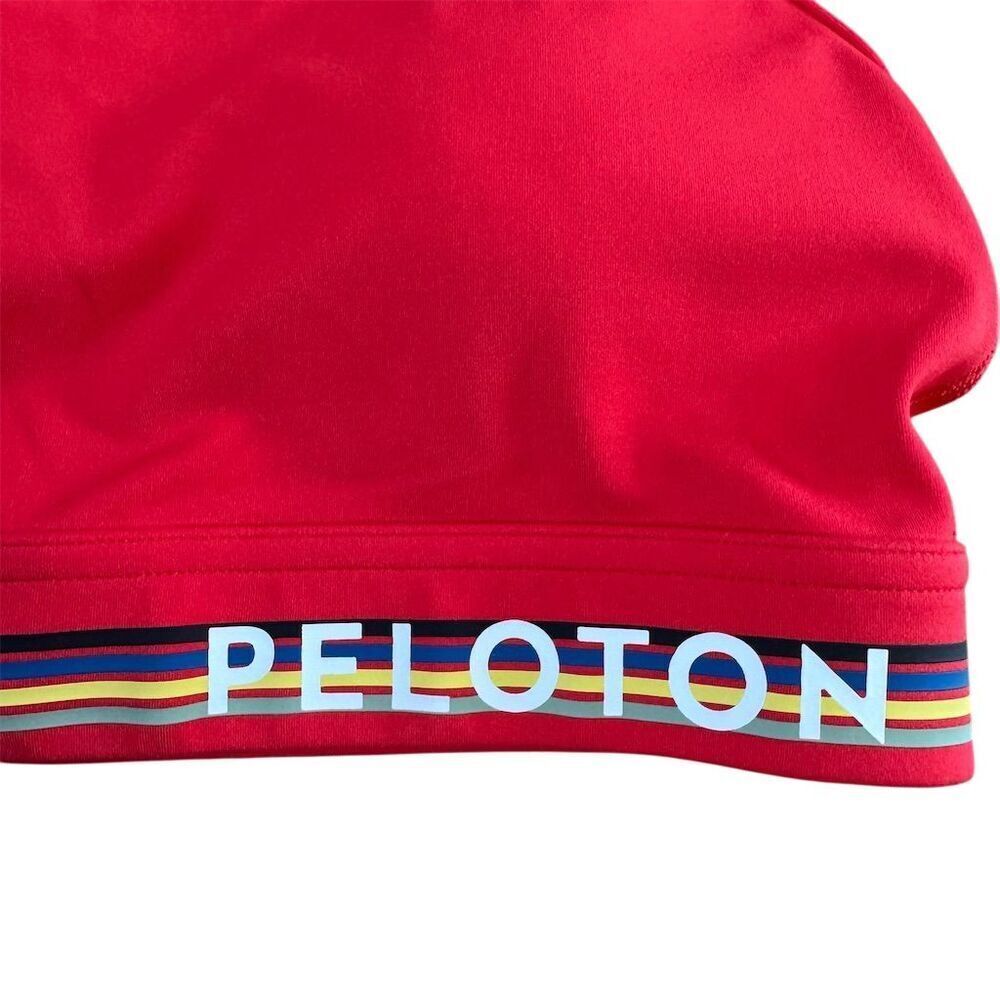Peloton Women's Racerback Sports Bra Red Olympic Line Size Medium - Picture 4 of 9